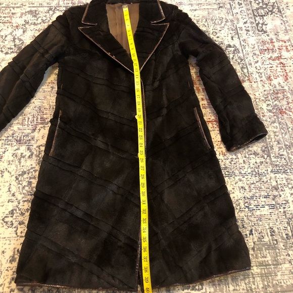 Fendi brown espresso rabbit coat size 44 - Picture 6 of 7